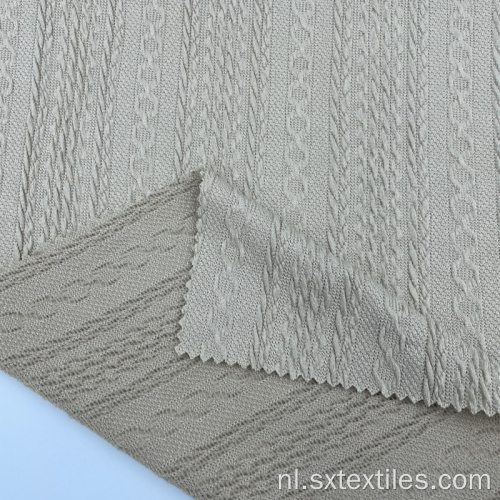 Polyester spandex jacquard gebreide stof